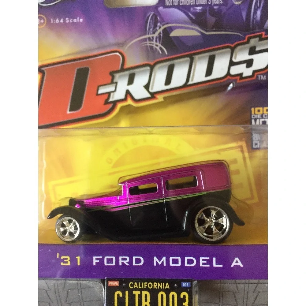 Jada Toys D-Rods '31 1931 Ford‎ Model A Black & Purple Die-Cast 1/64 Scale